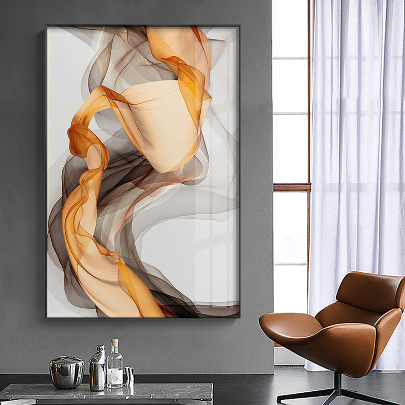 Abstract Yellow Grey Canvas Painting Home Decor Abstract Yellow Grey Canvas Painting Home Decor